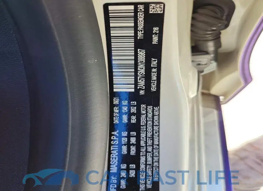 ZAM57YSM3N1388967# 12