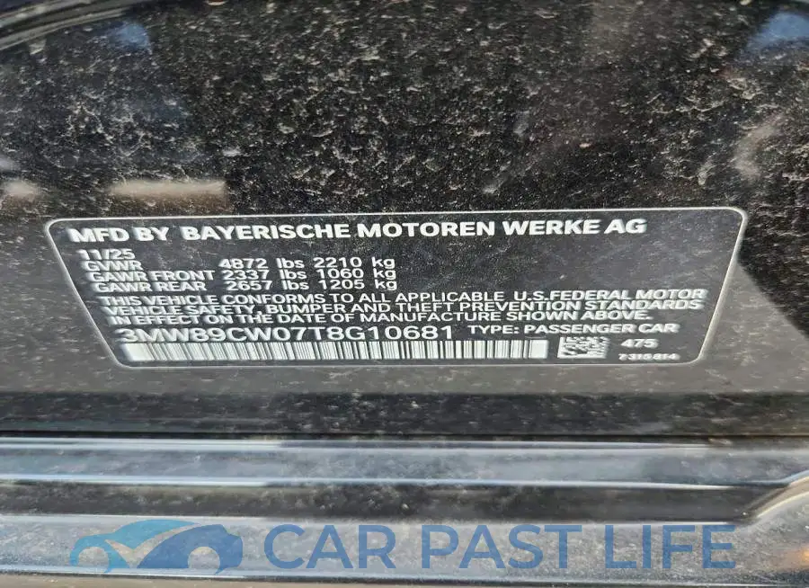 3MW89CW07T8G10681# 13