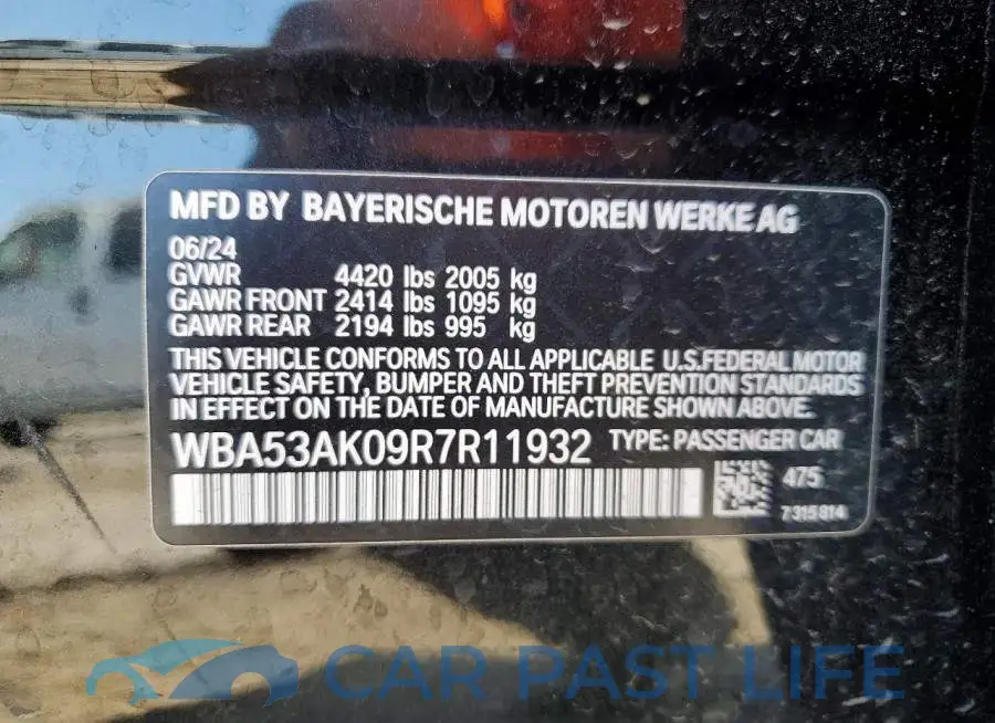 WBA53AK09R7R11932# 13