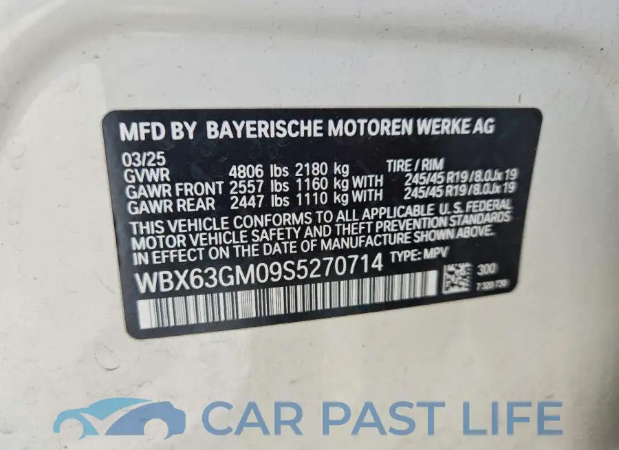 WBX63GM09S5270714# 14