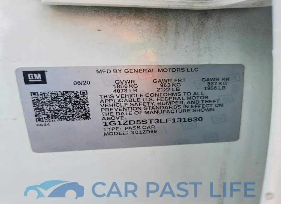 1G1ZD5ST3LF131630# 12