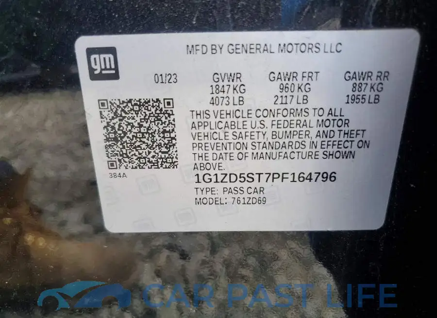 1G1ZD5ST7PF164796# 12