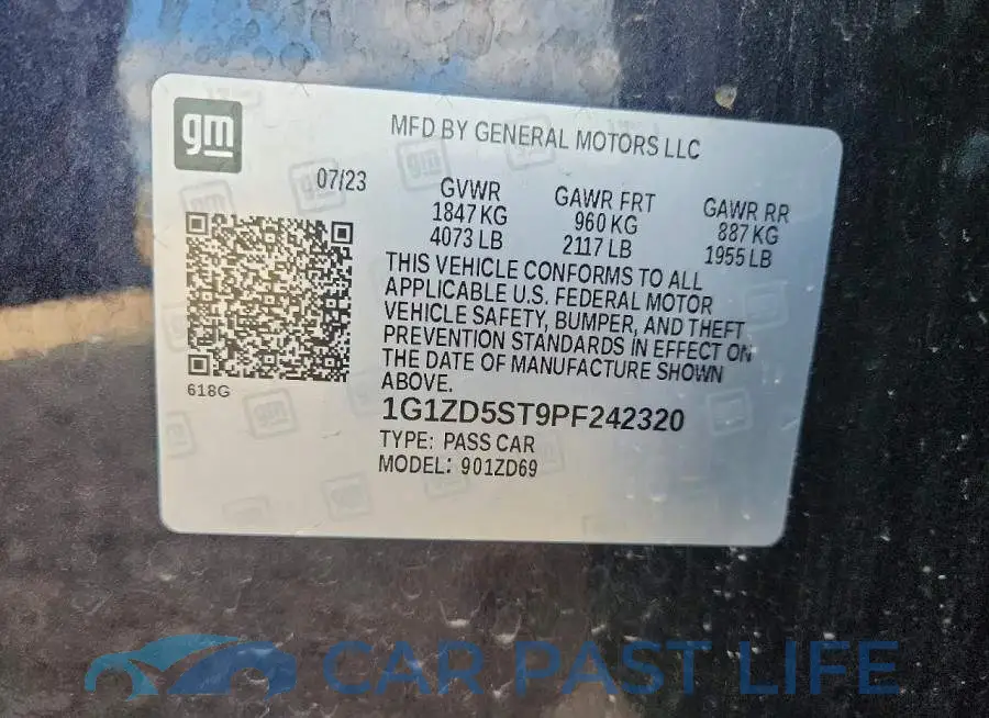 1G1ZD5ST9PF242320# 12