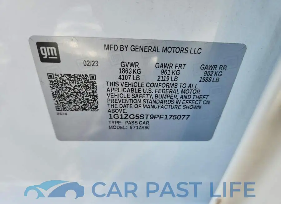 1G1ZG5ST9PF175077# 13