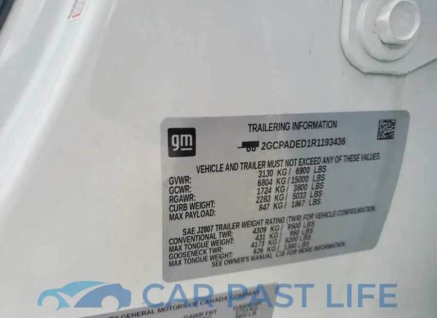 2GCPADED1R1193436# 12