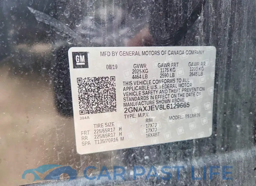 2GNAXJEV8L6129665# 13