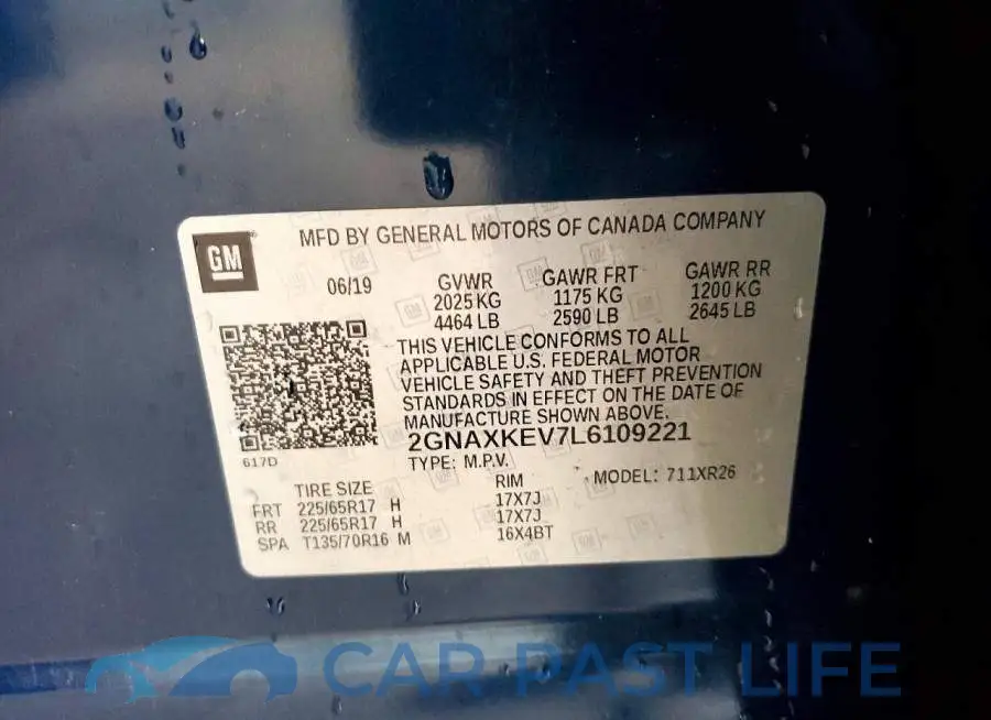 2GNAXKEV7L6109221# 12