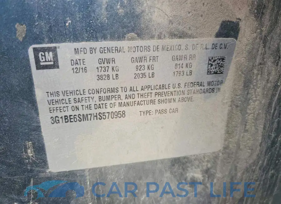 3G1BE6SM7HS570958# 13