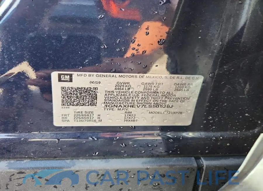 3GNAXHEV7LS505282# 12