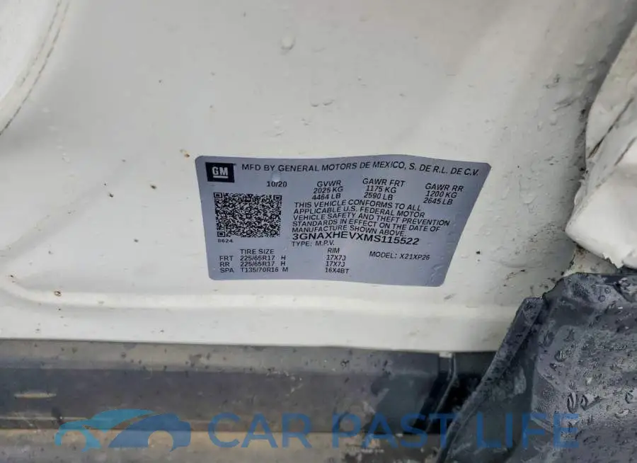 3GNAXHEVXMS115522# 13