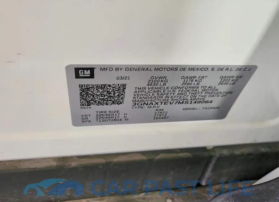 3GNAXTEV7MS149064# 13