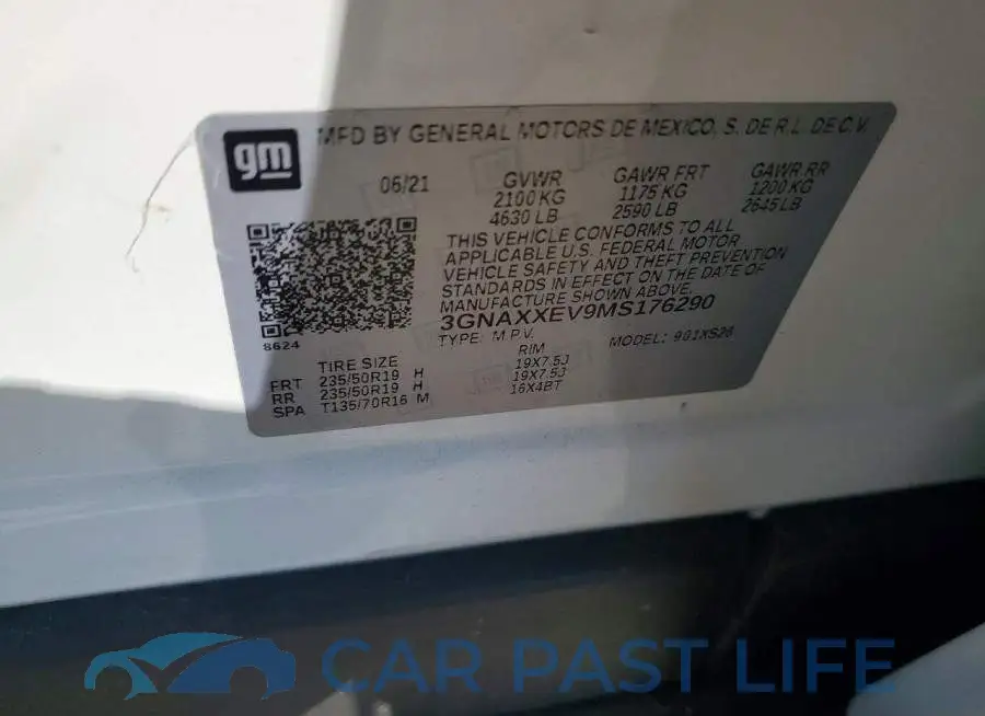 3GNAXXEV9MS176290# 13