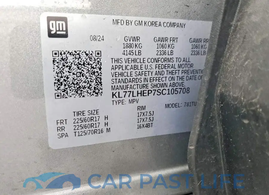 KL77LHEP7SC105708# 12
