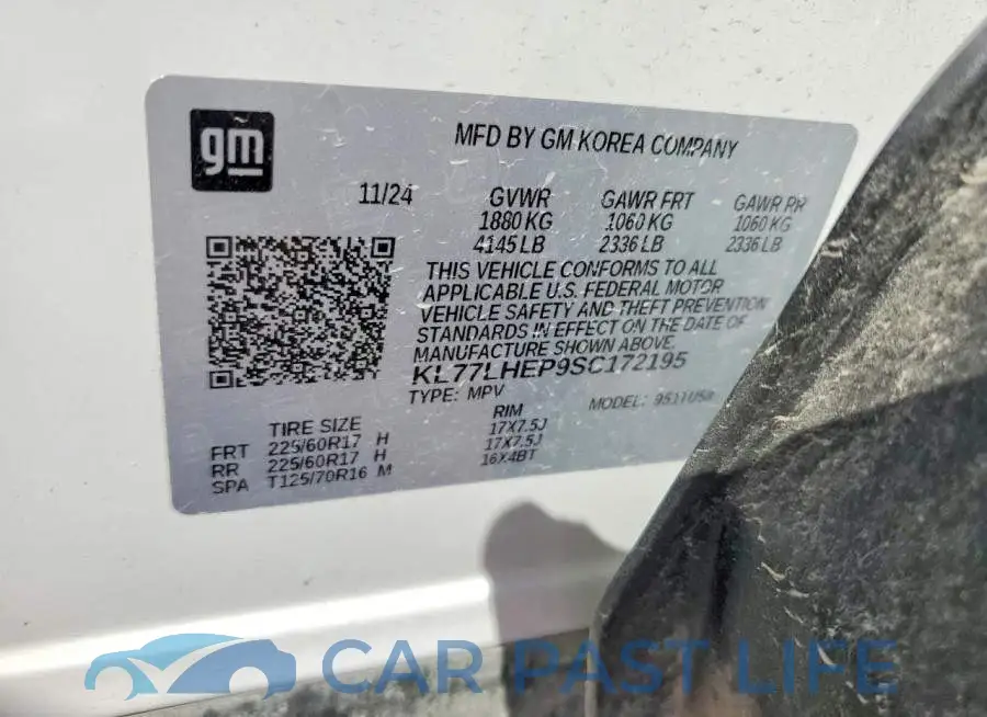 KL77LHEP9SC172195# 13