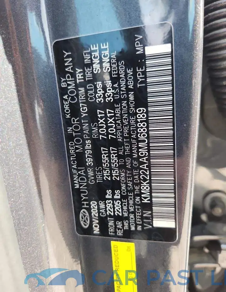 KM8K22AA9MU688189# 14