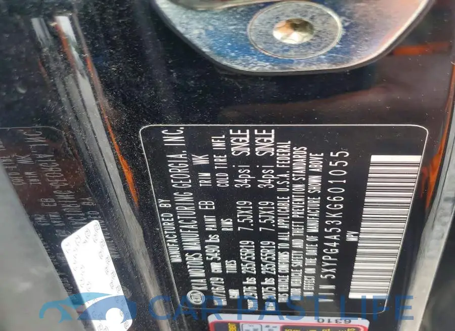 5XYPG4A53KG601055# 13
