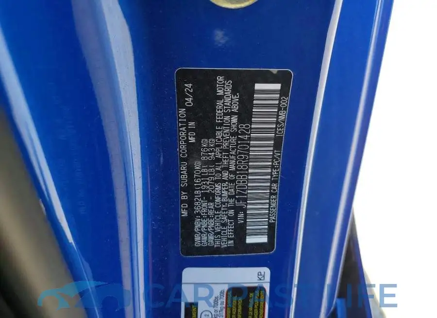 JF1ZDBB18R9701428# 12