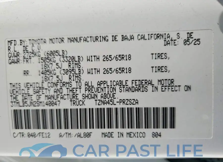 3TMLB5JN2SM140047# 13