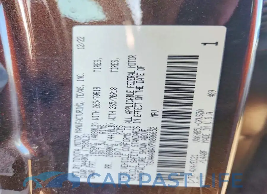 7SVAAABAXPX006652# 13