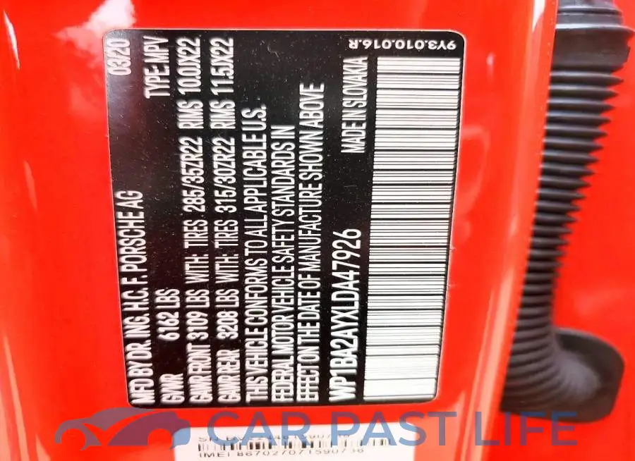 WP1BA2AYXLDA47926# 12