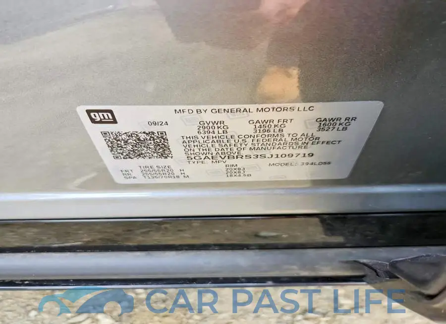5GAEVBRS3SJ109719# 13