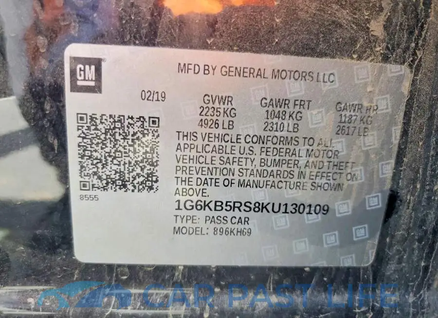 1G6KB5RS8KU130109# 13
