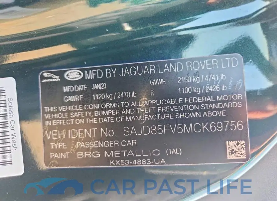 SAJD85FV5MCK69756# 12