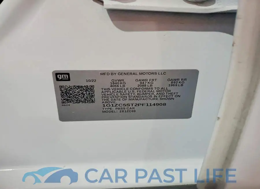 1G1ZC5ST2PF114908# 12
