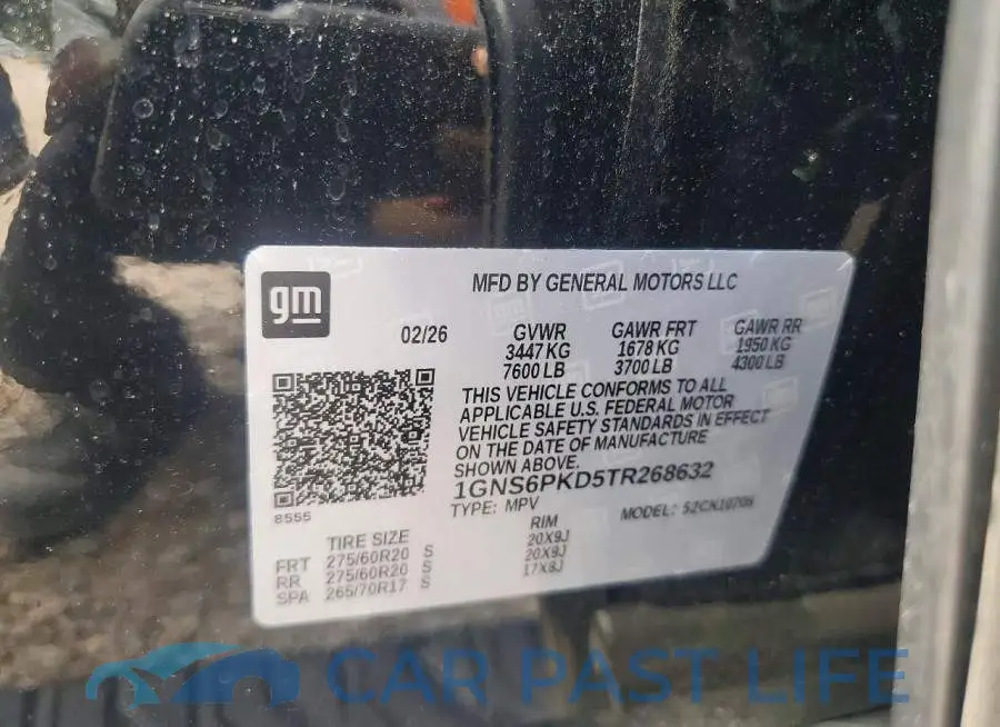 1GNS6PKD5TR268632# 13