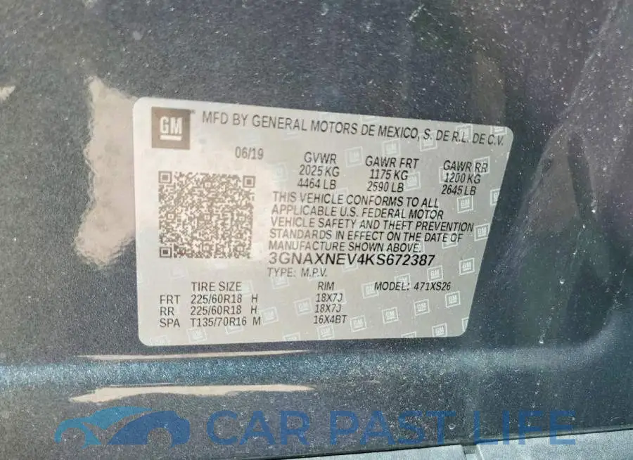 3GNAXNEV4KS672387# 13
