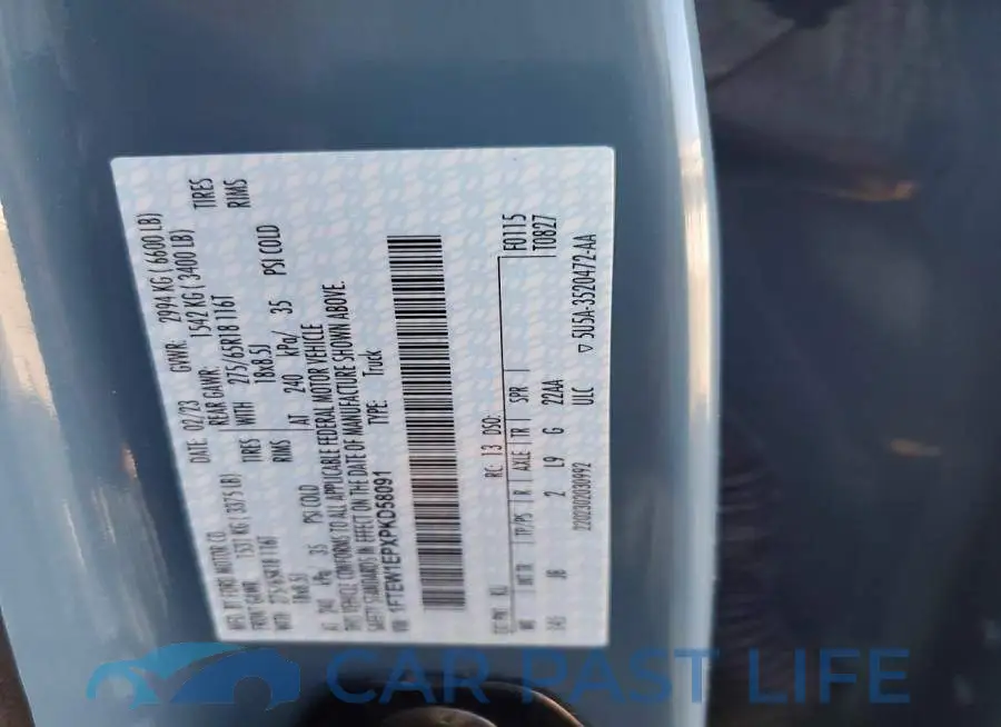 1FTEW1EPXPKD58091# 13