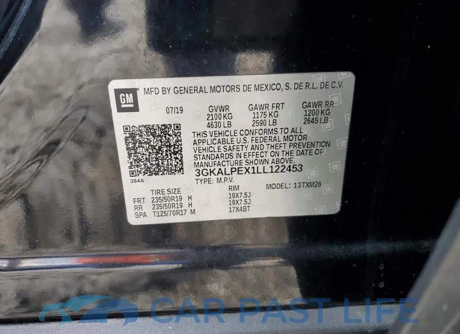3GKALPEX1LL122453# 13