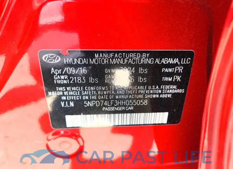 5NPD74LF3HH055058# 13
