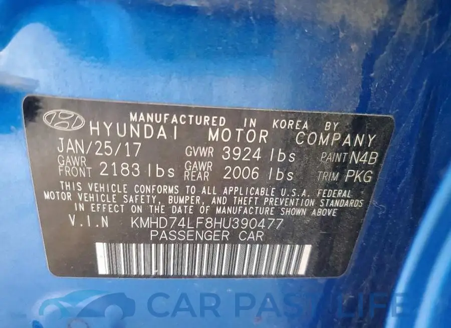 KMHD74LF8HU390477# 12