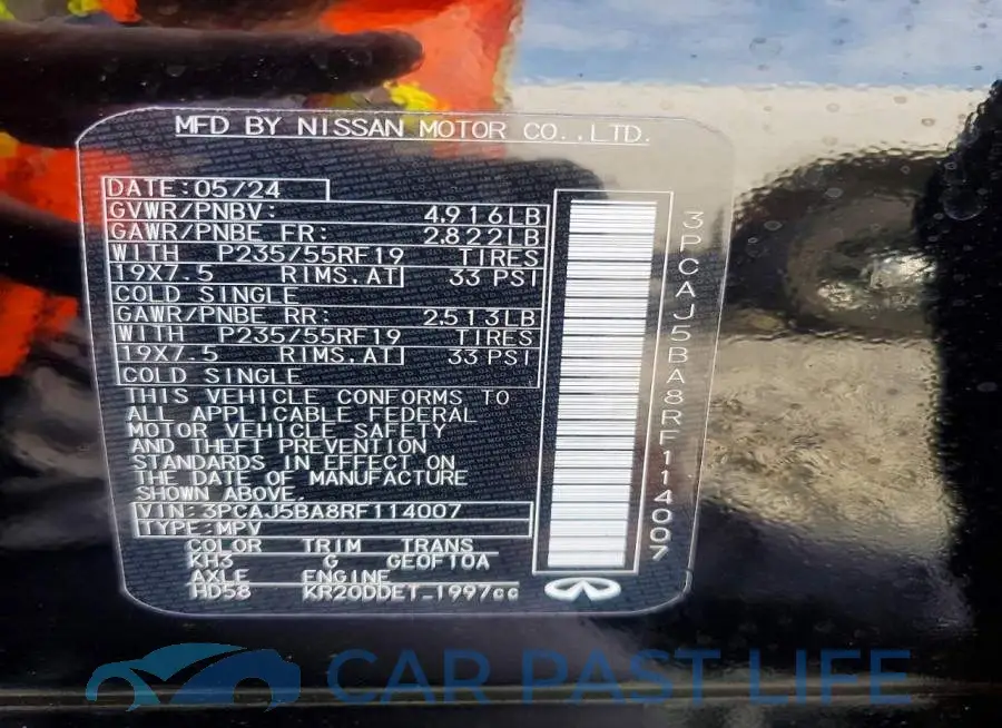 3PCAJ5BA8RF114007# 13