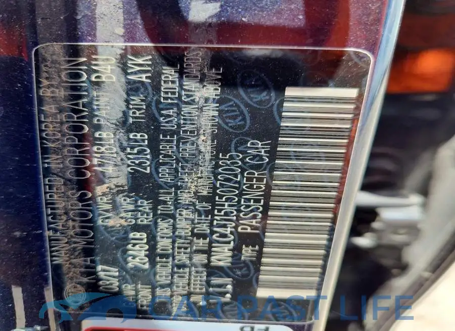 KNALC4J15H5072035# 12