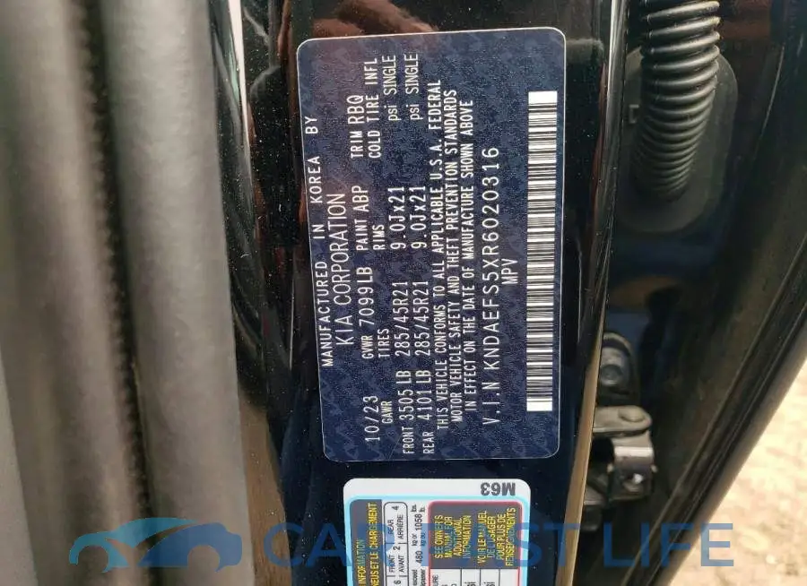 KNDAEFS5XR6020316# 13