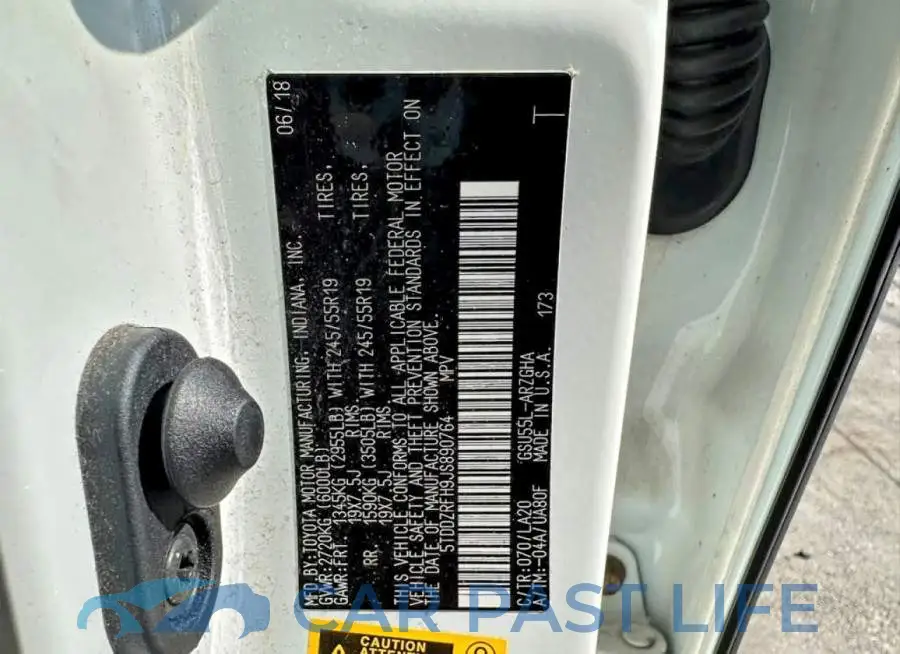 5TDDZRFH9JS890764# 10