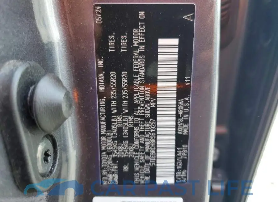 5TDEBRCH8RS619297# 14