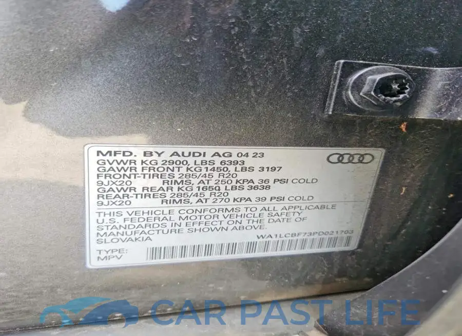 WA1LCBF73PD021703# 13