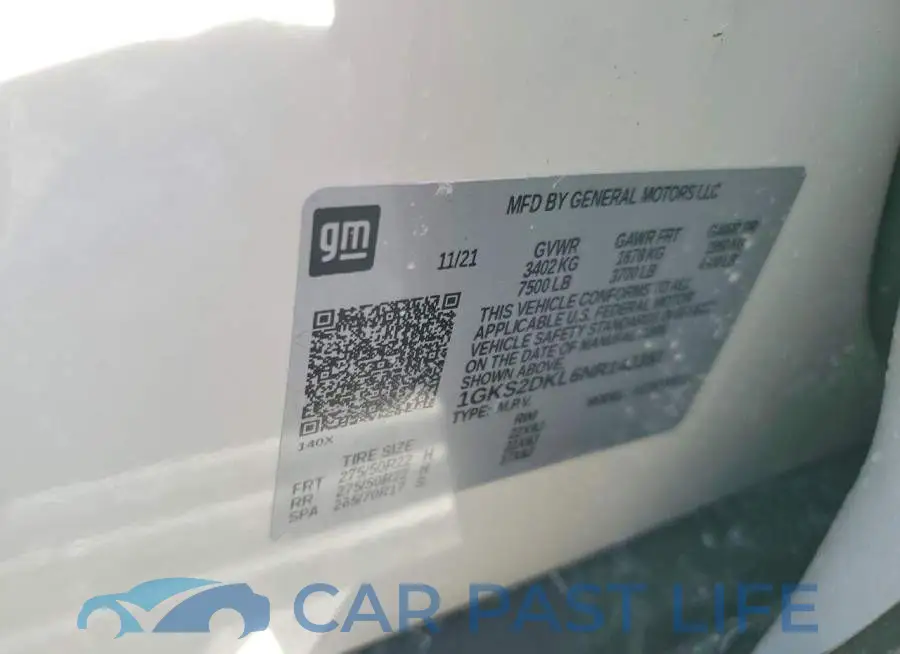 1GKS2DKL6NR143351# 13
