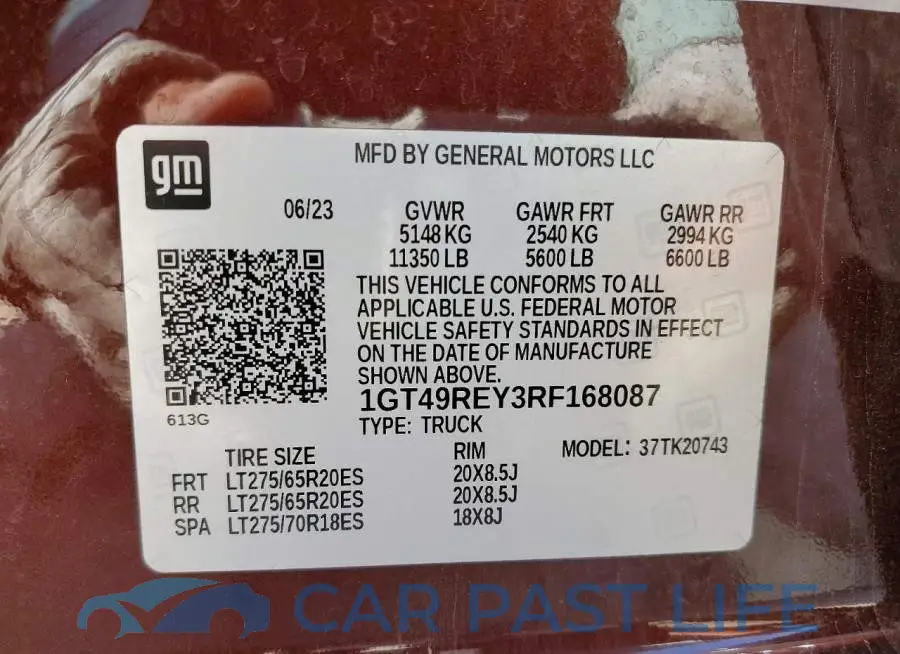 1GT49REY3RF168087# 13