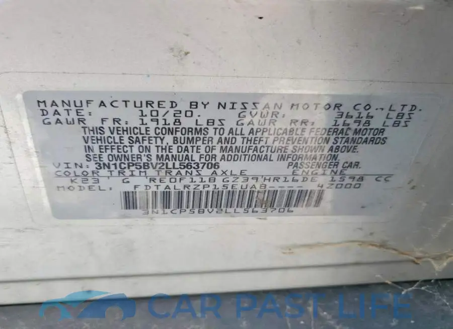 3N1CP5BV2LL563706# 13