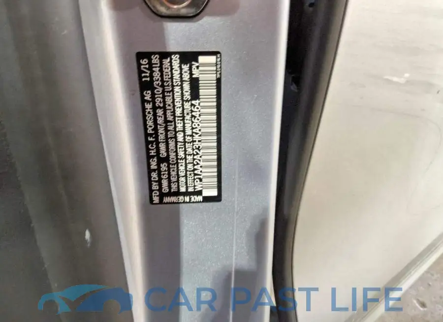 WP1AA2A23HKA86464# 13