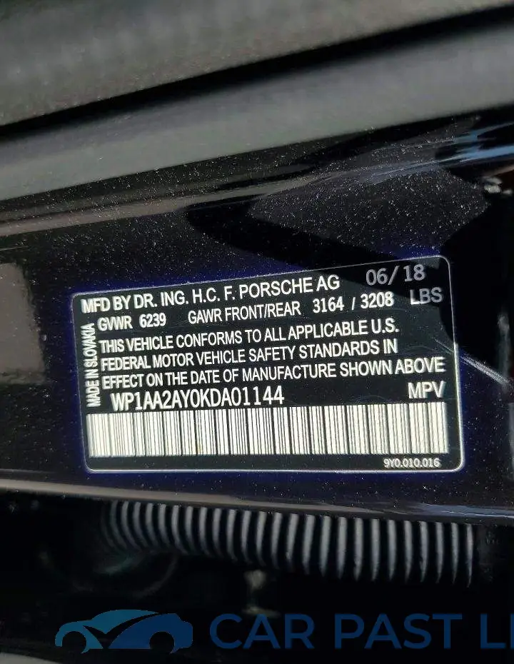 WP1AA2AY0KDA01144# 13