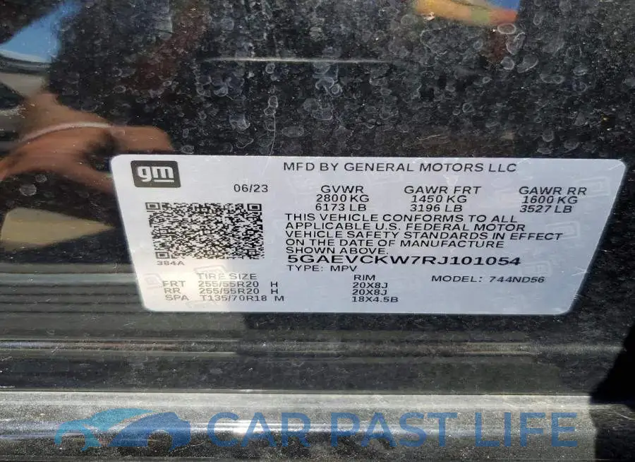5GAEVCKW7RJ101054# 13