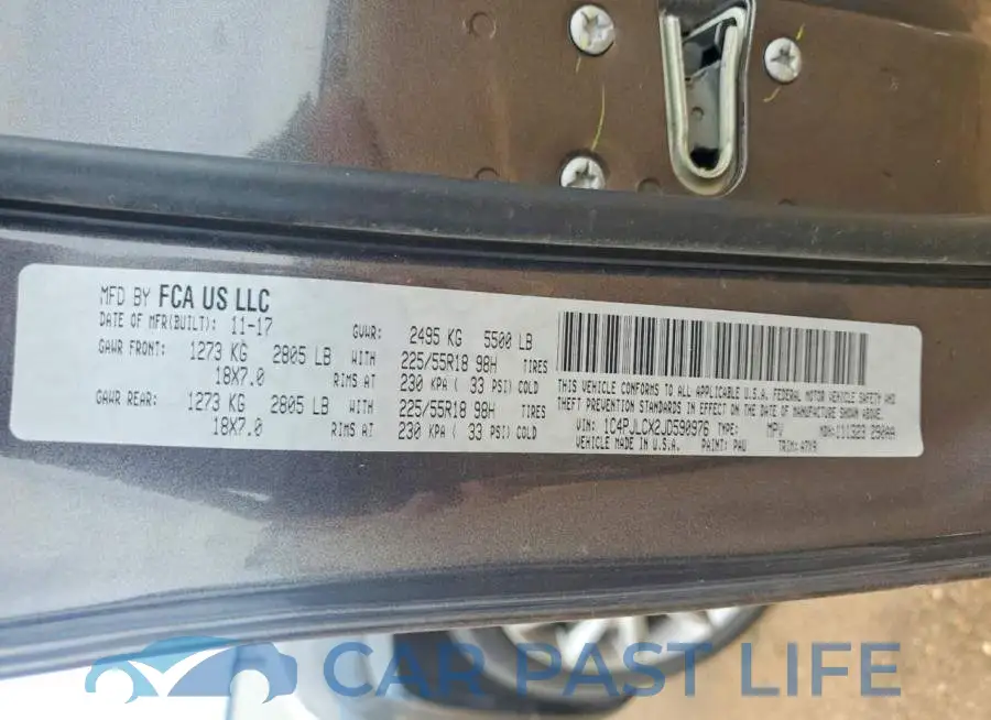 1C4PJLCX2JD590976# 12