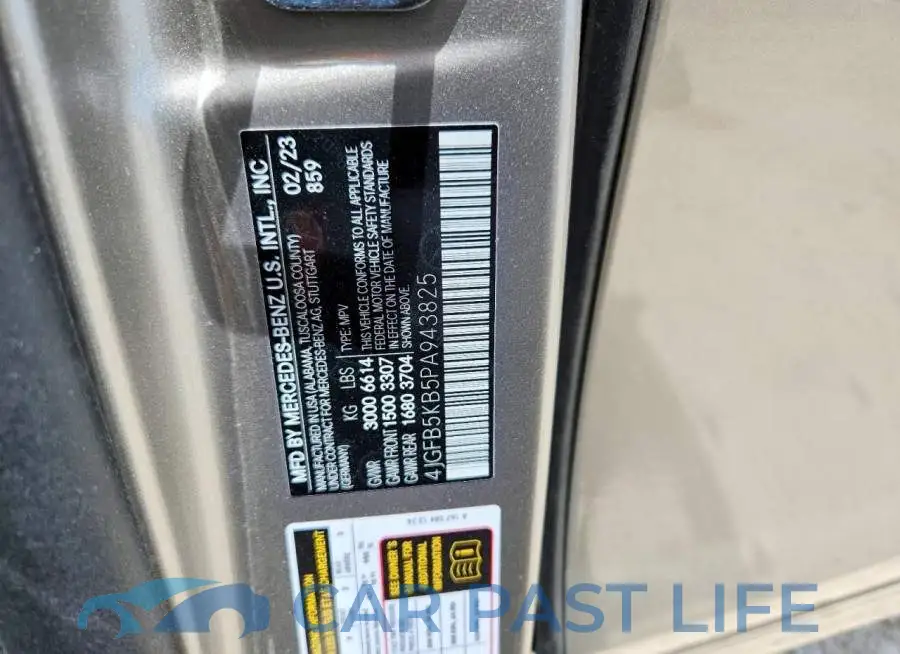 4JGFB5KB5PA943825# 13