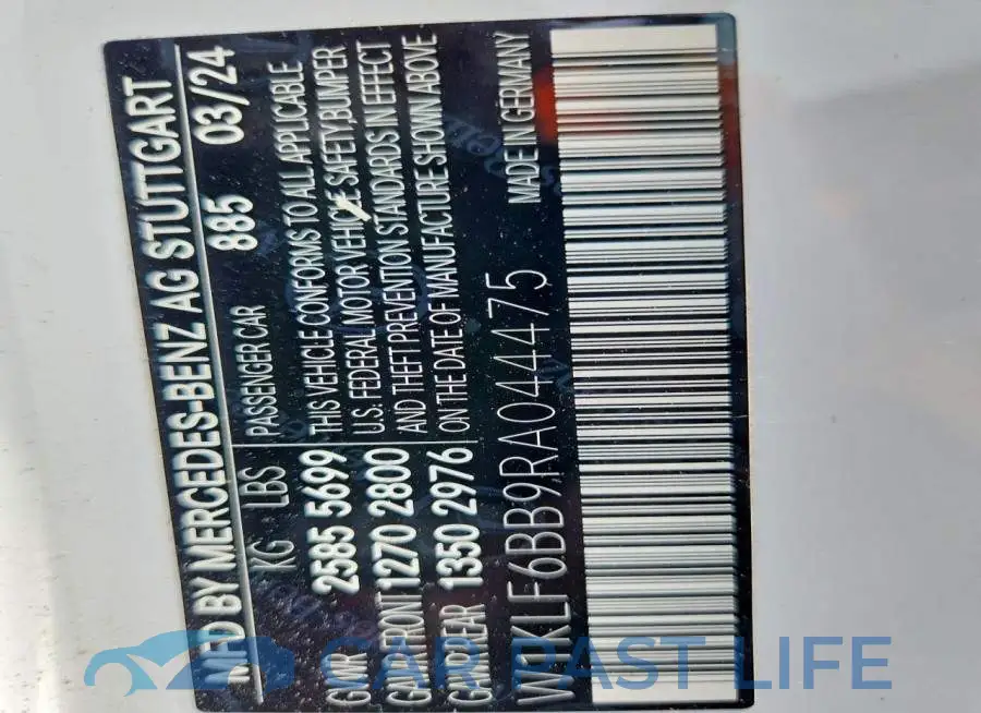 W1KLF6BB9RA044475# 13