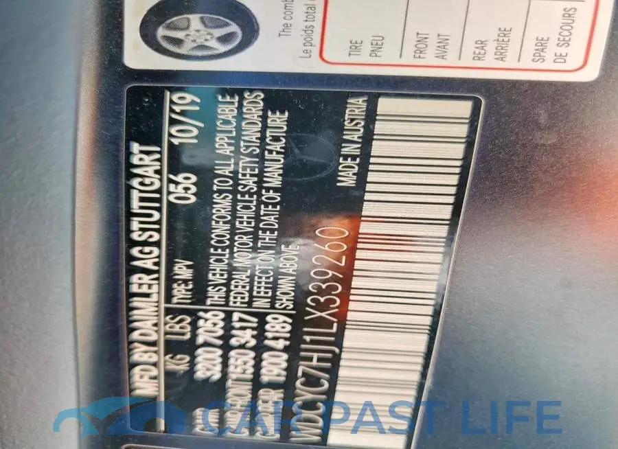 WDCYC7HJ1LX339260# 13